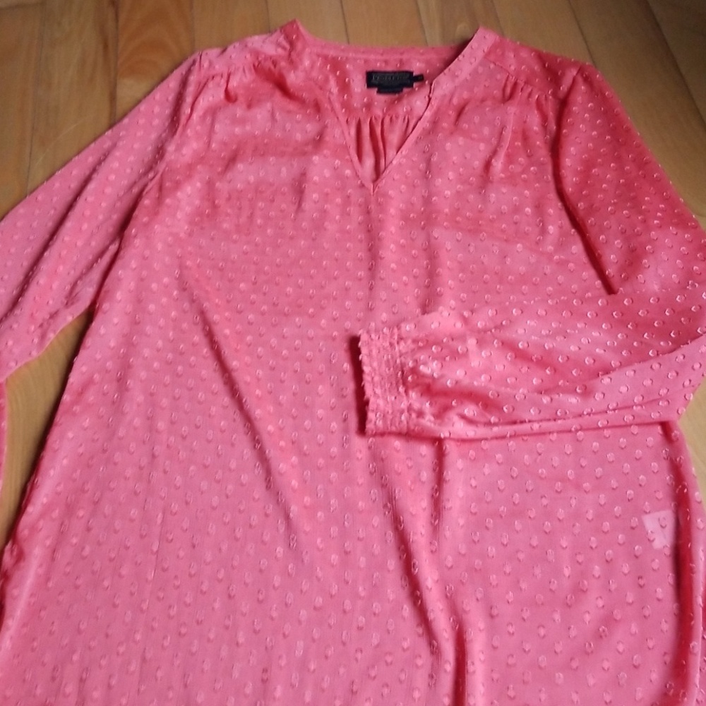 Sheer top M Coral